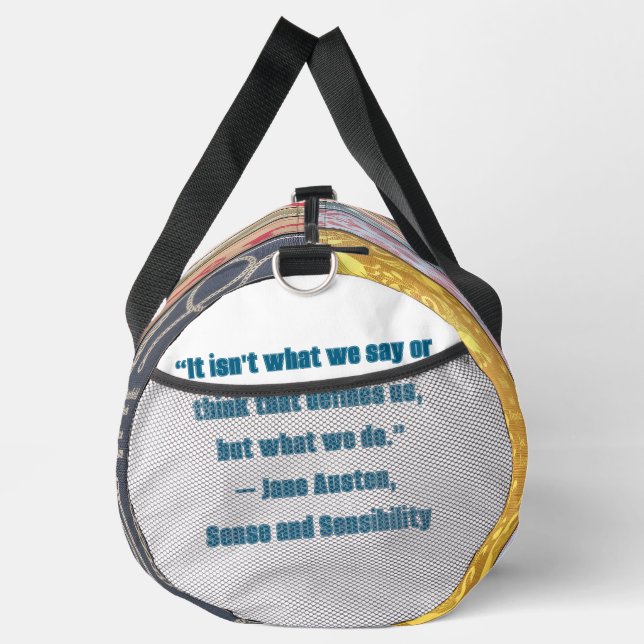 Sac De Sport citation de Jane Austen (Droite)