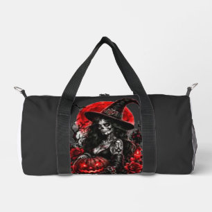 Sac De Sport Citrouille de sorcière gothique Halloween Chat noi