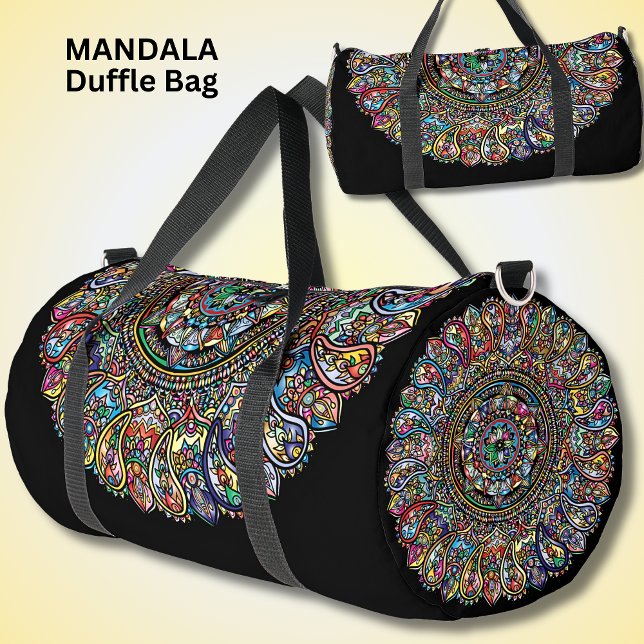 Sac De Sport Clair couleur Mandala rose Aqua jaune rouge bleu (Créateur téléchargé)