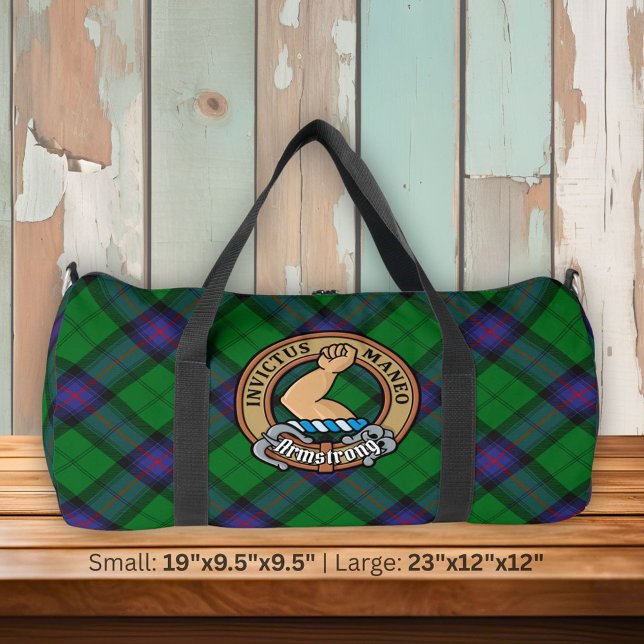 Sac De Sport Clan Armstrong Crest sur Tartan (Créateur téléchargé)