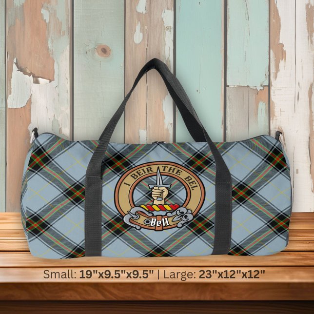 Sac De Sport Clan Bell Crest sur Tartan (Créateur téléchargé)