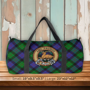 Sac De Sport Clan Blair Crest sur Tartan