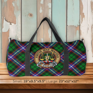 Sac De Sport Clan Russell Crête sur Tartan