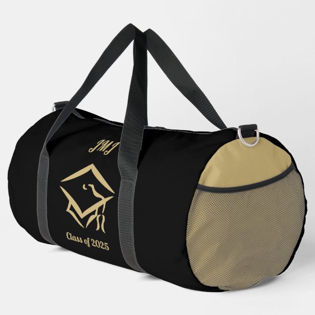 Sac De Sport Classe de graduation de 2025 BLKVMG Nom de l'année (Coin droit)