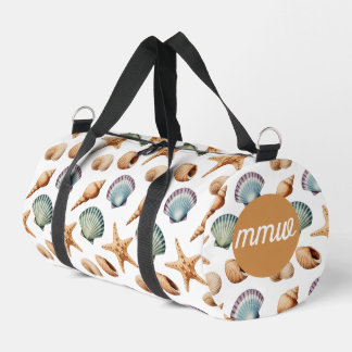 Sac De Sport Coastal Seashell Monogram Gym & Travel Bag