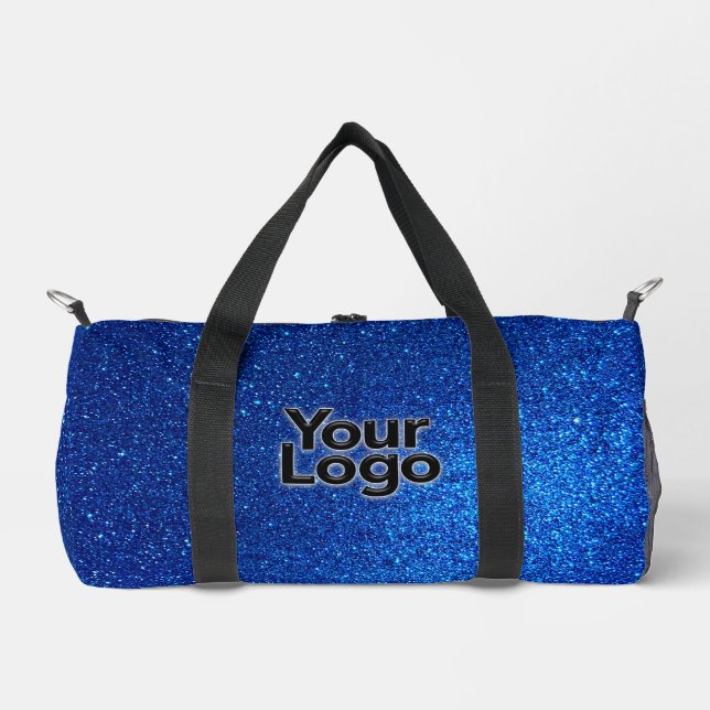 Sac De Sport Cobalt Marine Parties scintillant bleue Luxe Logo  (Recto)