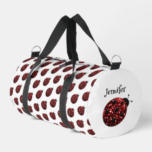 Sac De Sport Coccinelle étincelles motif rouge personnalisable