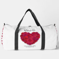 Cœur Floral Romantique Rose Rouge Texte Personnali