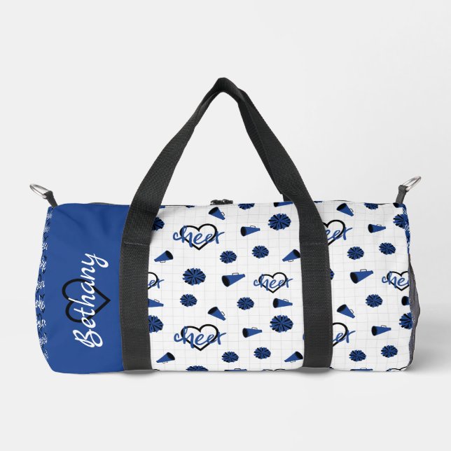 Sac De Sport Coeurs bleus, Pom Poms, Motif mégaphone (Recto)