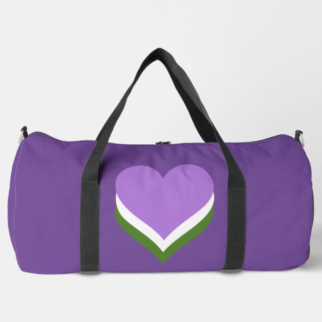 Sac De Sport Cœurs de fierté genderqueer  (Recto)