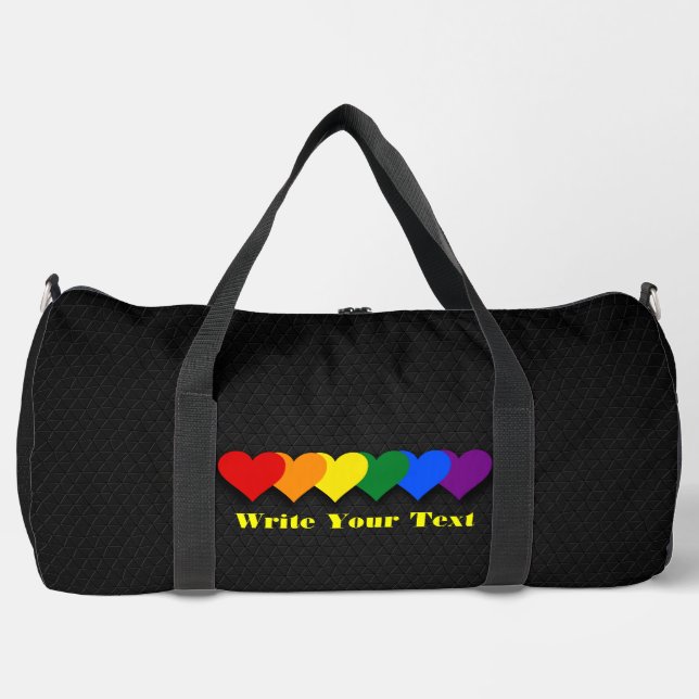 Sac De Sport Cœurs de fierté LGBT  (Recto)