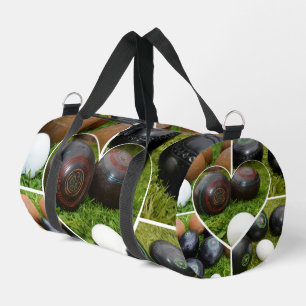 Sac De Sport Collarge De Photos vintage Brown Et Noire,