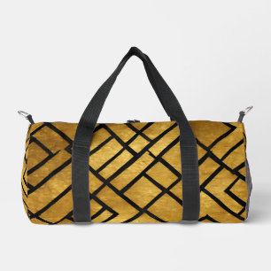 Sac De Sport Collection d'Art Déco Vintage Noir Or Moderne