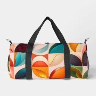 Sac De Sport Collection de Carrés Abstraits rétro populaire
