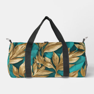 Sac De Sport Collection Feuille Turquoise Gold