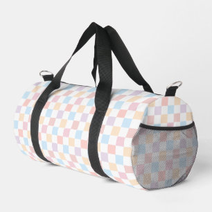 Sac De Sport Coloris Pastel Coloris À damiers Motif