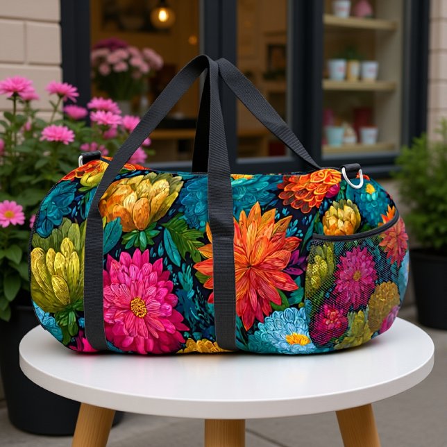 Sac De Sport Compagnon de voyage en fleurs (Créateur téléchargé)