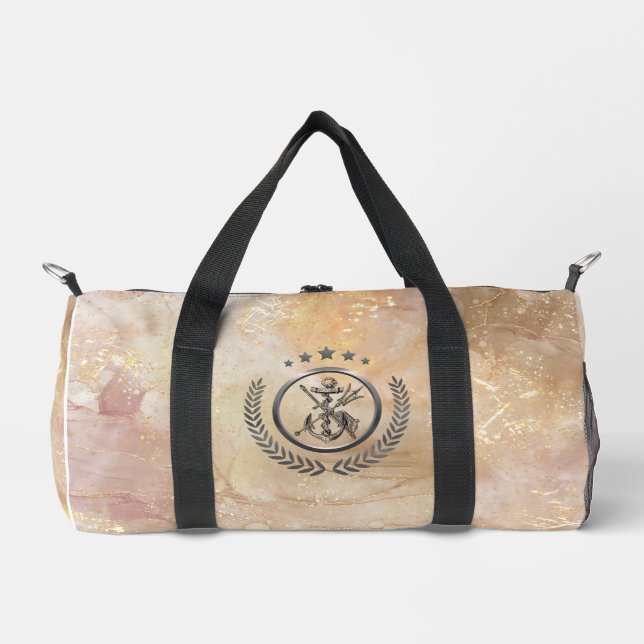 Sac De Sport Compas élégant style monogramme ancre (Recto)