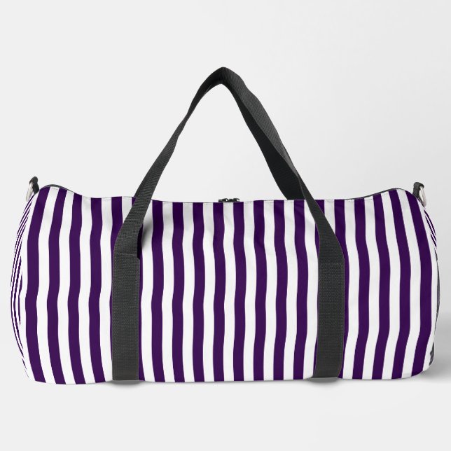 Sac De Sport Conception à rayures violettes foncées | Design Tr (Recto)
