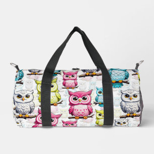 Sac De Sport Conception colorée d'oiseau de hibou