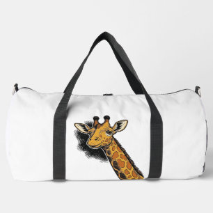 Sac De Sport Conception de chemise de girafe mignonne gravée vi