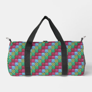 Sac De Sport conception de courtepointe florale