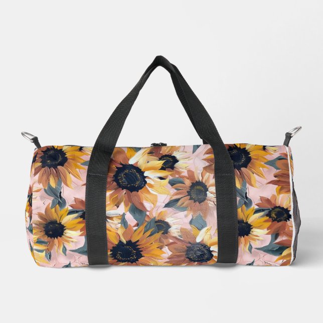 Sac De Sport Conception de l'aquarelle de tournesol (Recto)