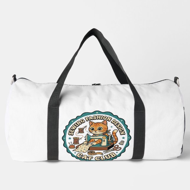 Sac De Sport Conception de mode de couture Chat Cadeau pour ama (Recto)