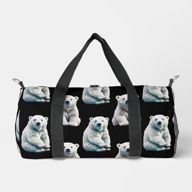 Sac De Sport Conception de motif d'animal ours polaire  (Recto)