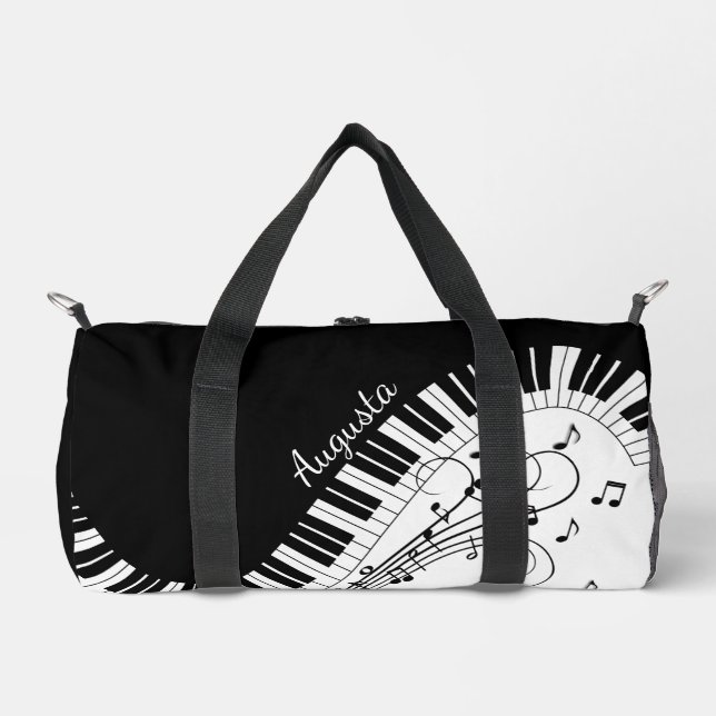 Sac De Sport Conception de musique pour clavier de piano avec n (Recto)