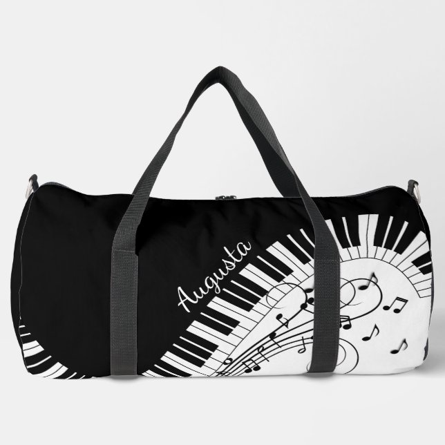 Sac De Sport Conception de musique pour clavier de piano avec n (Recto)
