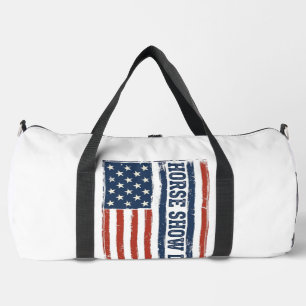 Sac De Sport Conception de T-shirt vintage avec drapeau américa