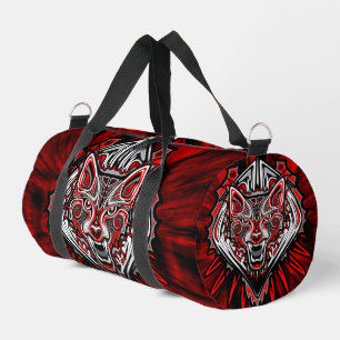 Sac De Sport Conception de totem tribal Haida de loup