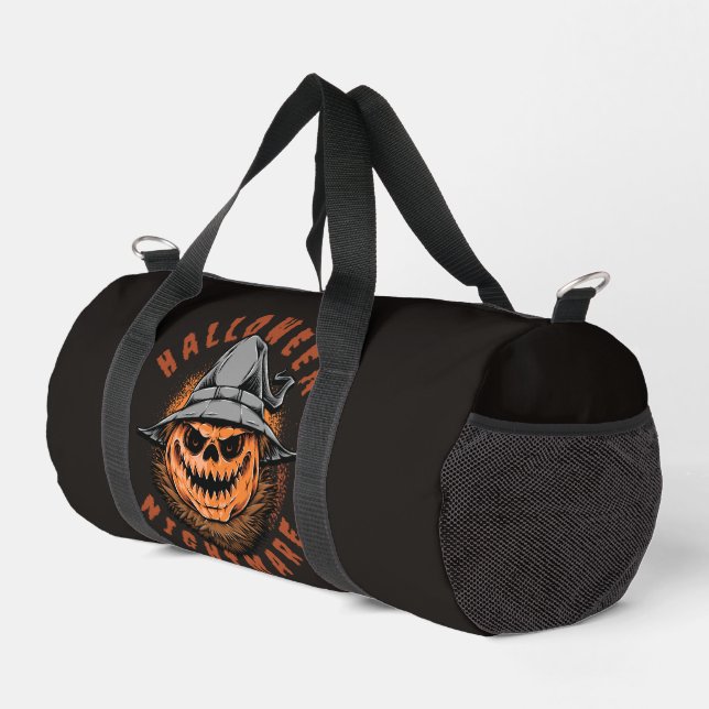 Sac De Sport Conception d'épouvantail de citrouille d'Halloween (Coin droit)
