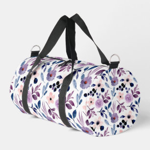 Sac De Sport Conception florale délicate avec feuilles de lavan