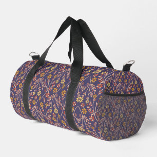 Sac De Sport Conception florale fantaisiste avec des vignes sur