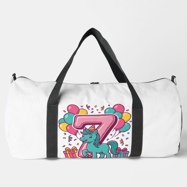 Sac De Sport Conception vectorielle de poney mignon pour la fêt (Recto)