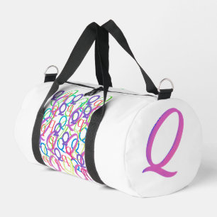 Sac De Sport Confettis en forme de lettre "Q"