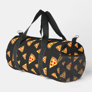 Sac De Sport Cool et amusant pizza tranches motif gris foncé
