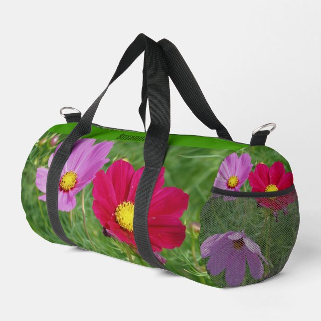 Sac De Sport Cosmos Flower Trio Personnalisé (Coin droit)