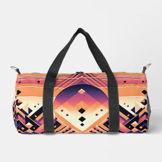 Sac De Sport Coucher de soleil géométrique - Symétrie en gras