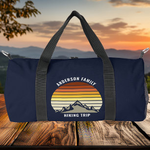 Sac De Sport Coucher de soleil sur mesure Randonnée bleu marine