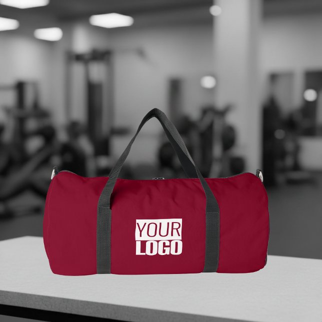 Sac De Sport couleur bordeaux - ajouter un logo (Créateur téléchargé)