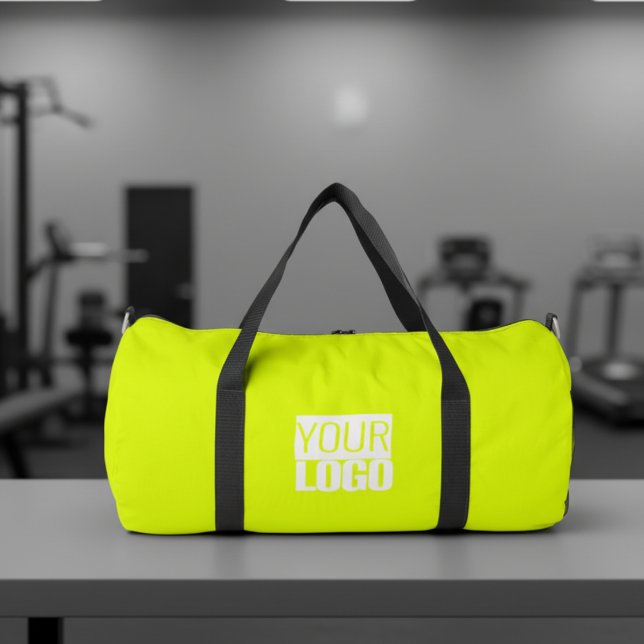 Sac De Sport couleur jaune fluorescent - ajouter un logo (Créateur téléchargé)