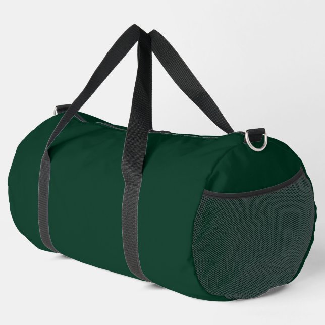 Sac De Sport Couleur solide vert foncé (Coin droit)
