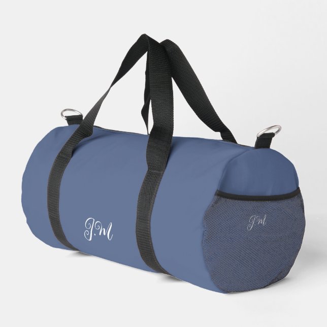 Sac De Sport Couleur unie violet tendance pastel initiales nom (Coin droit)