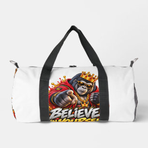 Sac De Sport Couronne de gorille « Crois en toi » Motivation Gy