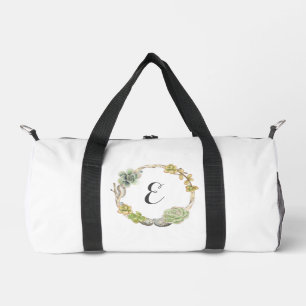 Sac De Sport Couronne de succulents, de brindilles et de pierre
