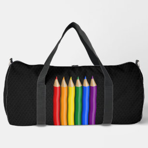 Sac De Sport Crayons arc-en-ciel de fierté 