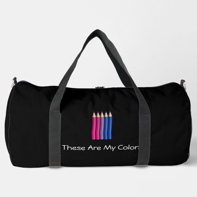 Sac De Sport Crayons de fierté bisexuelle  (Recto)
